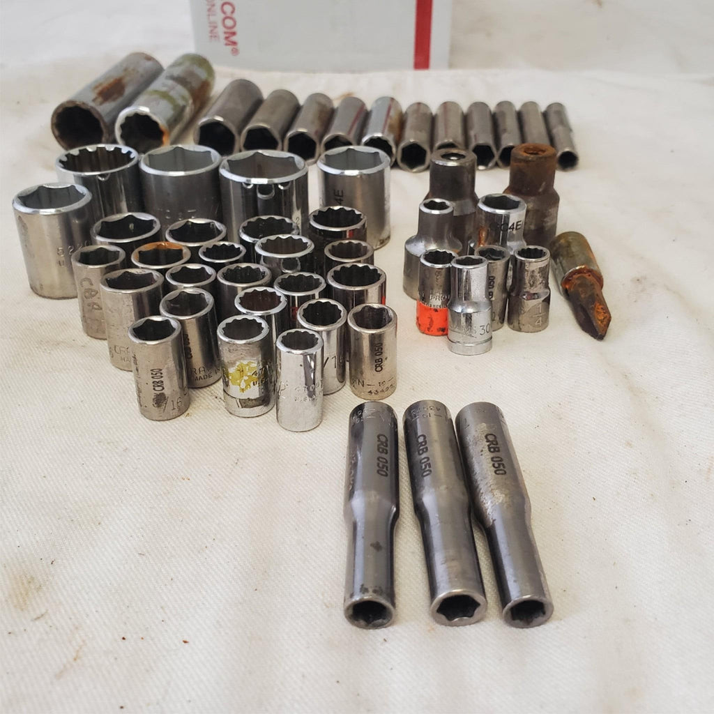 Lot of Drive Deep / Standard SAE 6-Point Socket LOT 464