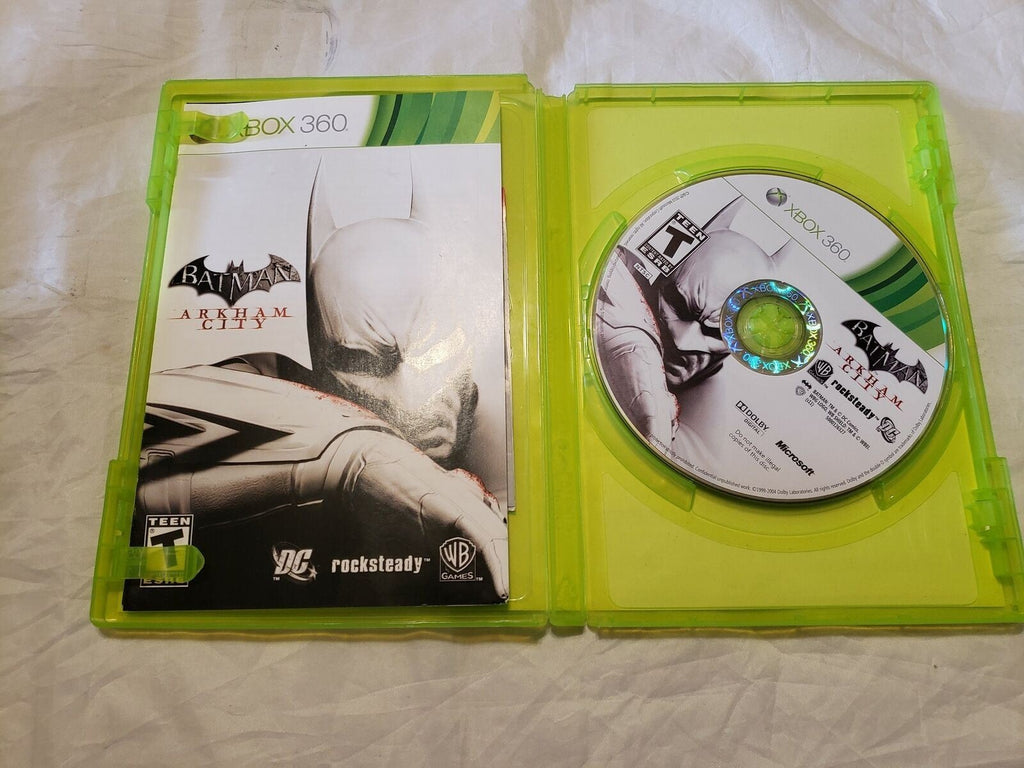 Batman: Arkham City Rockstedy Microsoft Xbox 360 Game Disc with Manual