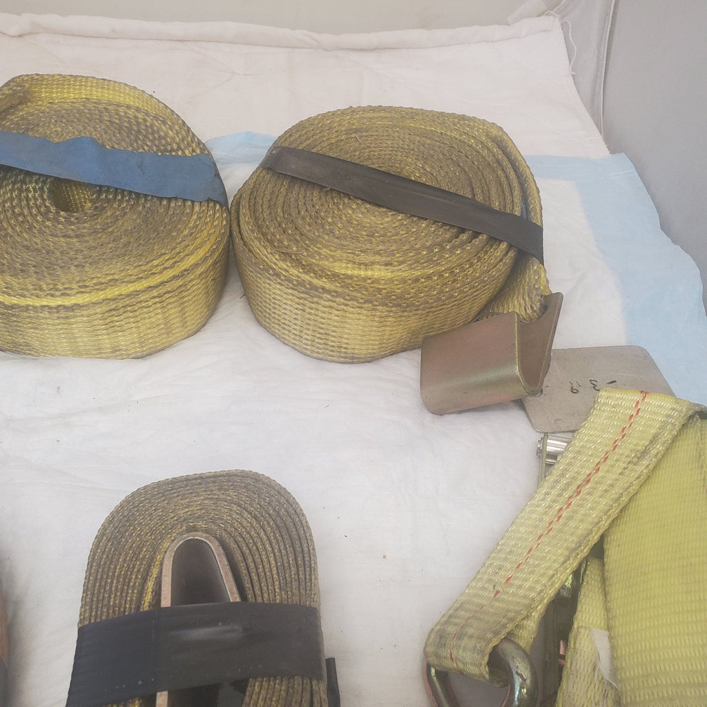 Adjustable Cam Buckle Tie Down Canvas Cargo Lashing Travel Strap Lot
