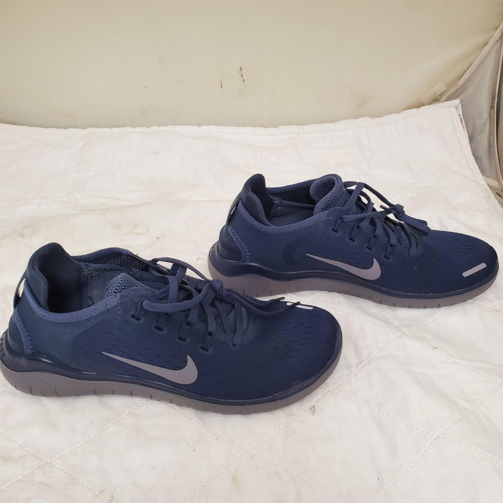 Nike Mens Free RN Flyknit 2018 Thunder Blue Running Shoes