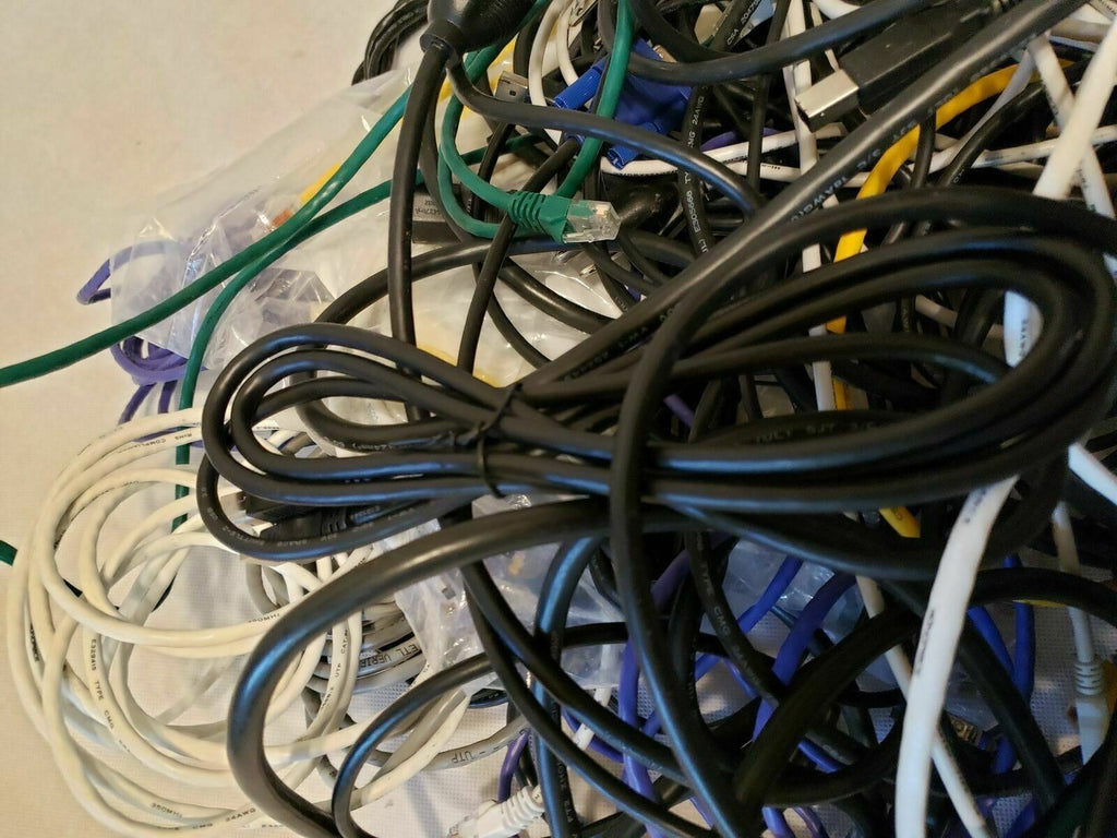 Huge lot of USB, Power Cord, Network Wire, Computer Wire Lot