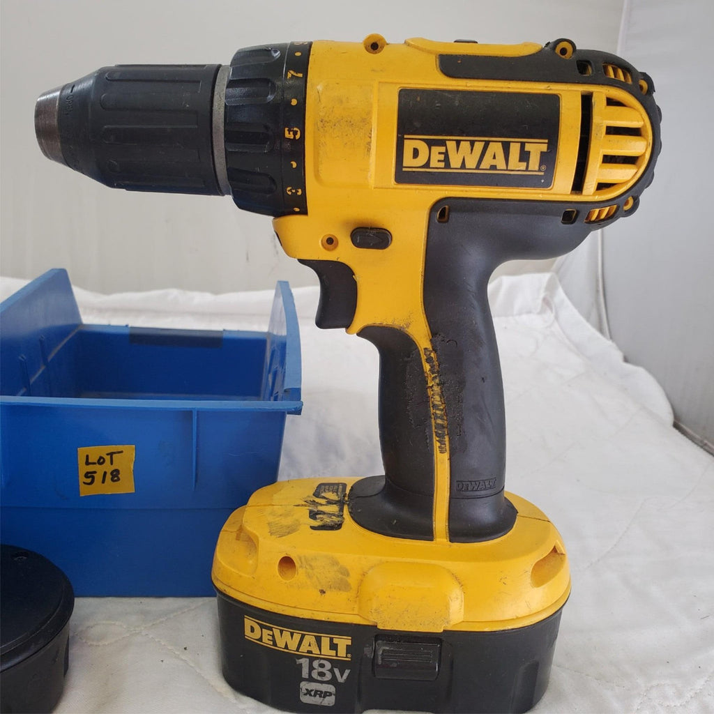 Dewalt 18V XRP DC720 Cordless Drill Driver with Battery & Charger LOT-518