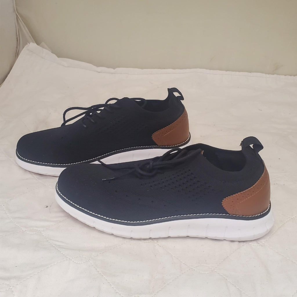 SVNKE Men's Casual Dress Oxfords Shoes Breathable Knit Leisure Sneakers UK9