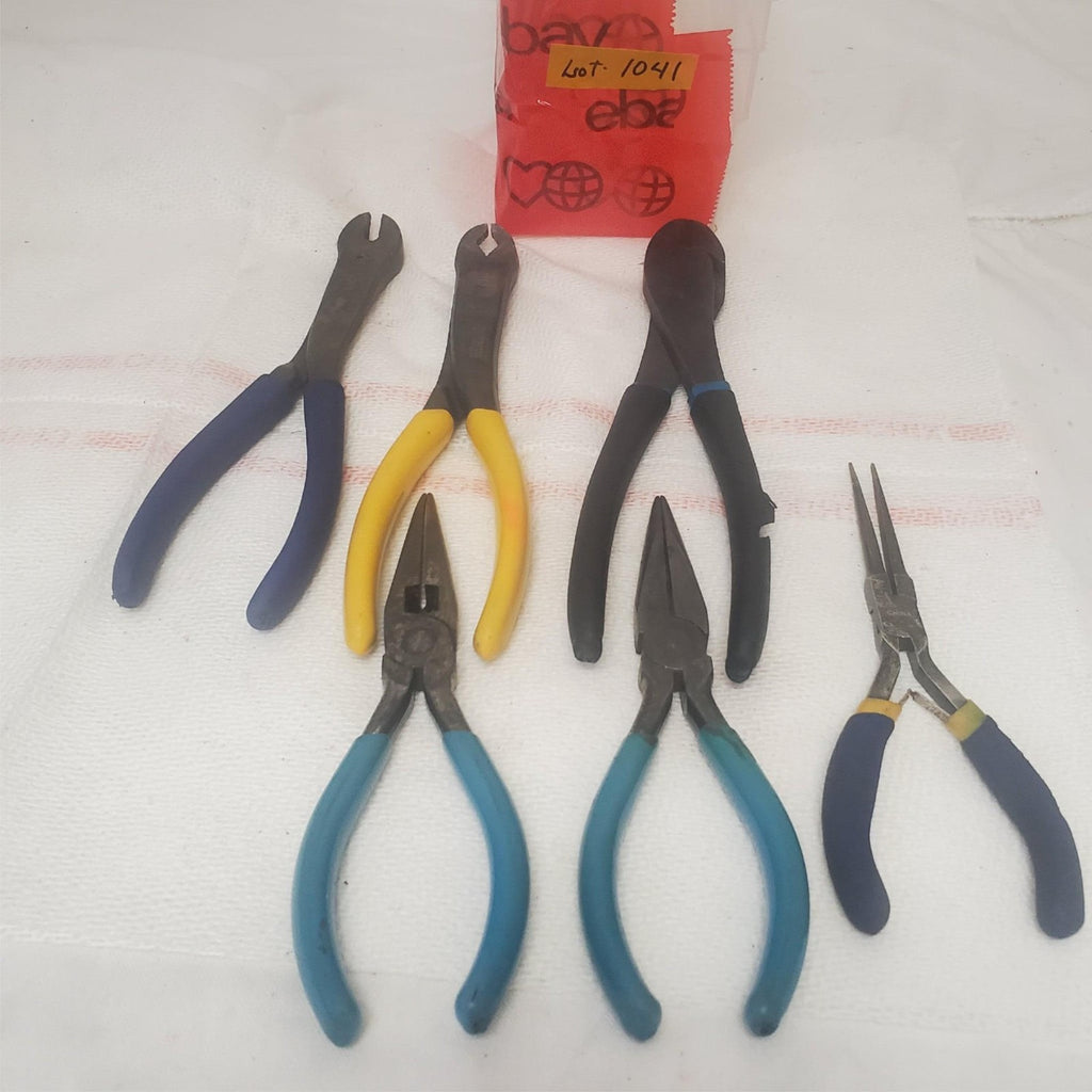 Lot of 6  Assorted  HI-Lok Collar Removal Plier & long Nose Pliers LOT-1041