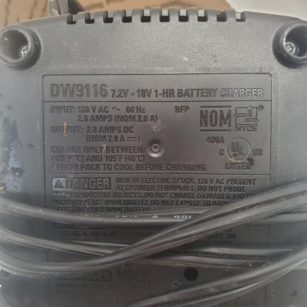 Dewalt DW9116 2V-18V 1 Hour Battery Charger LOT-701