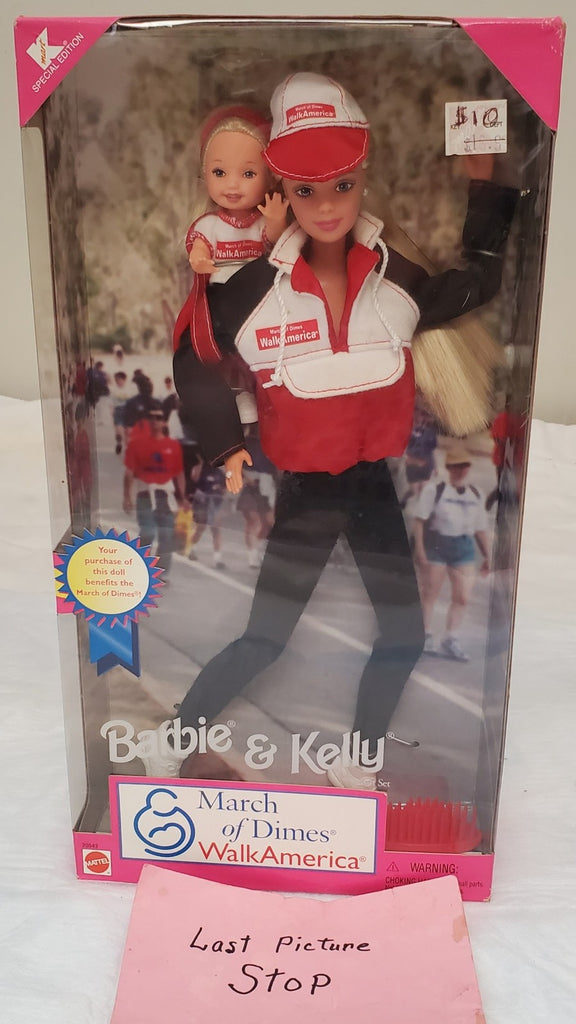 1998 Barbie & Kelly Walk America Doll Set March of Dimes Kmart Special Edition