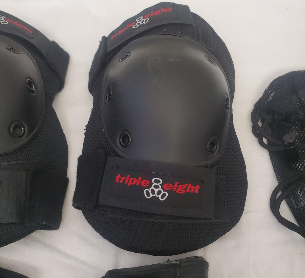 Triple Eight Black Multi-Sport Protective Knee Elbow Pads