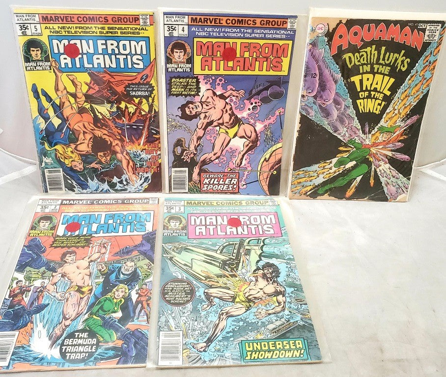 Aquaman The Trail of the Ring and Marvel Comics Group Marvel Man From Atlantis