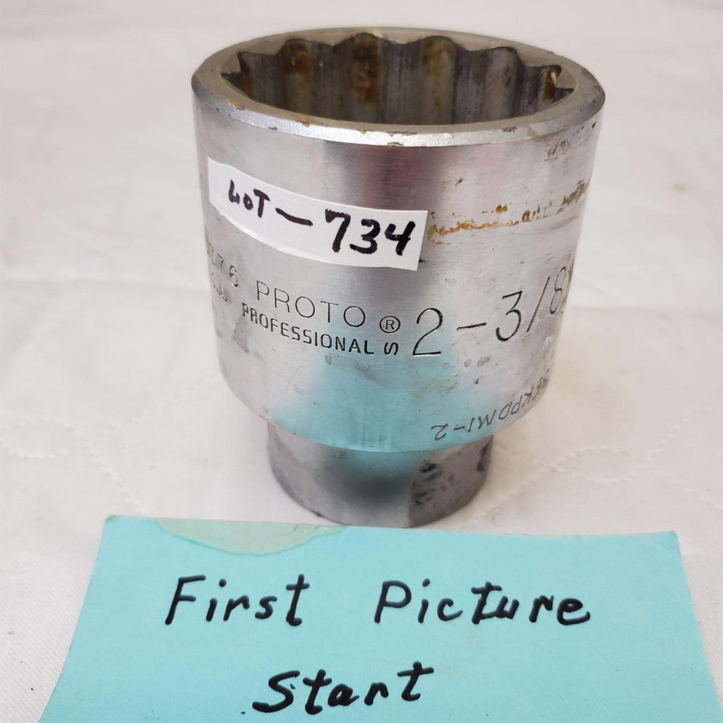 PROTO 5776 2-3/8" U.S.A Professional Socket 1" LOT-734