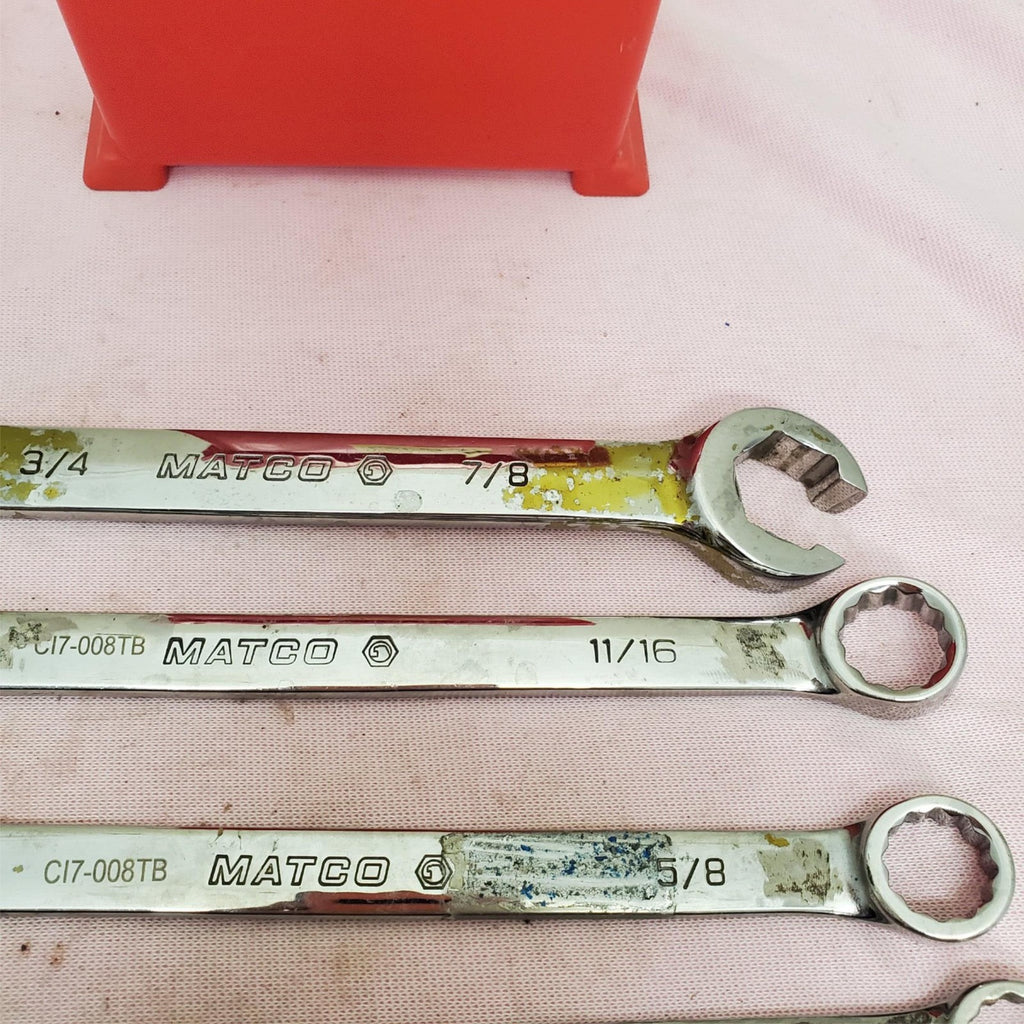 Lot of 6 Assorted Armstrong & Matco Combination Wrench Set LOT-531