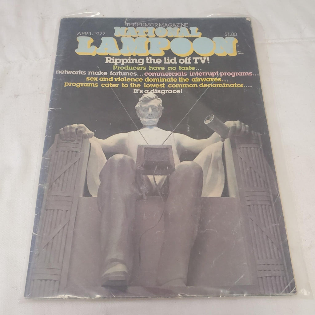 National Lampoon Magazine April 1977 Ripping the Lid Off T.V