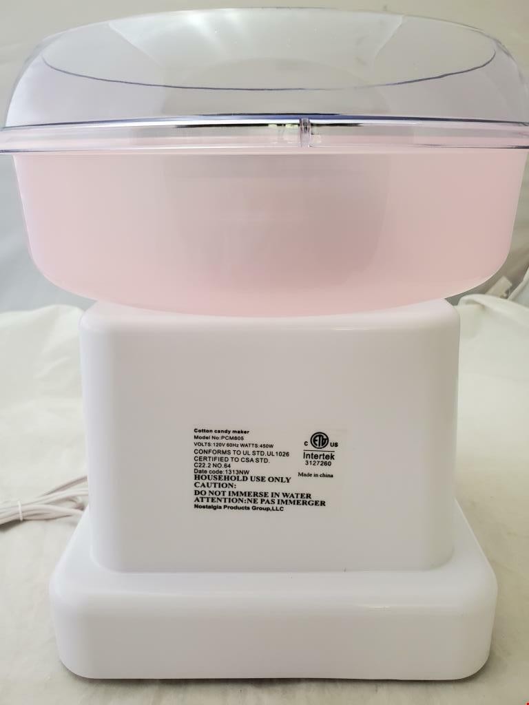 Nostalgia Electrics Hard & Sugar-Free Candy Cotton Candy Maker Machine