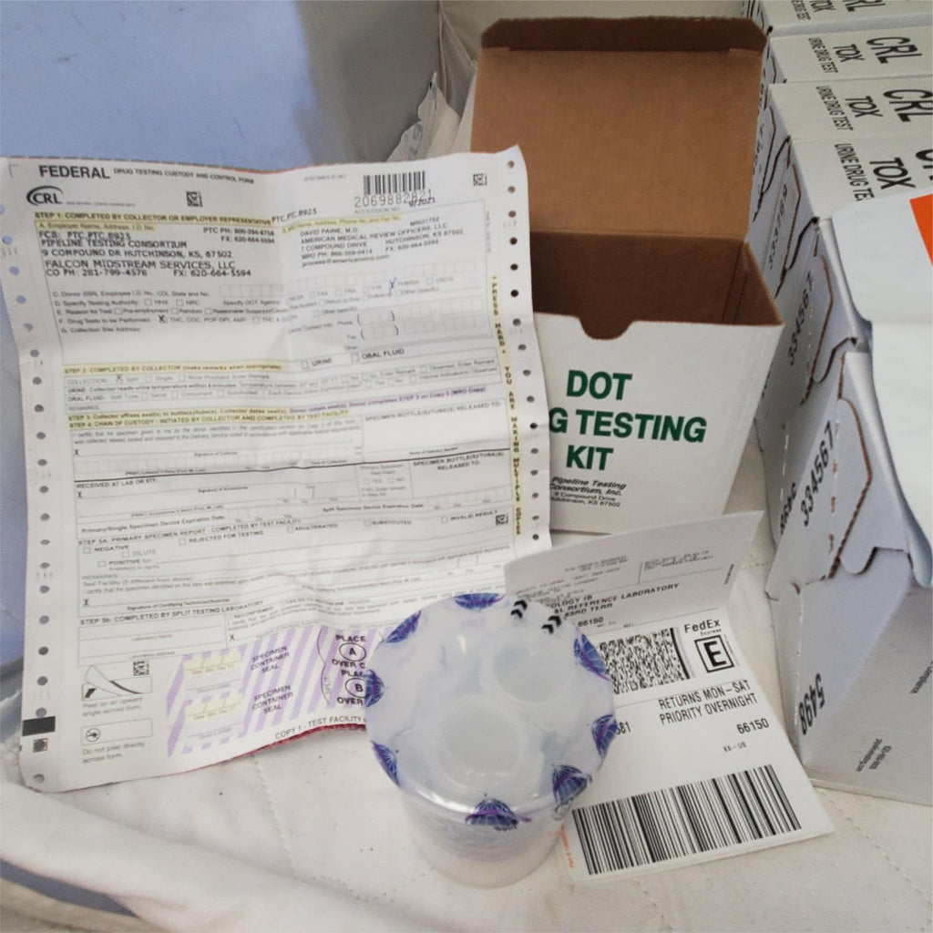 CRL TOX Urine Drug and Dot Drug Testing Kit Lot of 22
