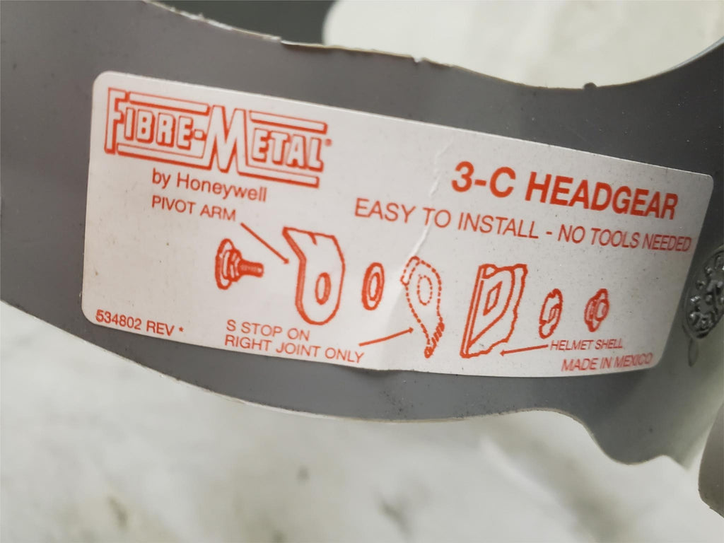 Fibre-Metal by Honeywell 3C Headgear Ratchet, Gray Face Shield Mask Screen