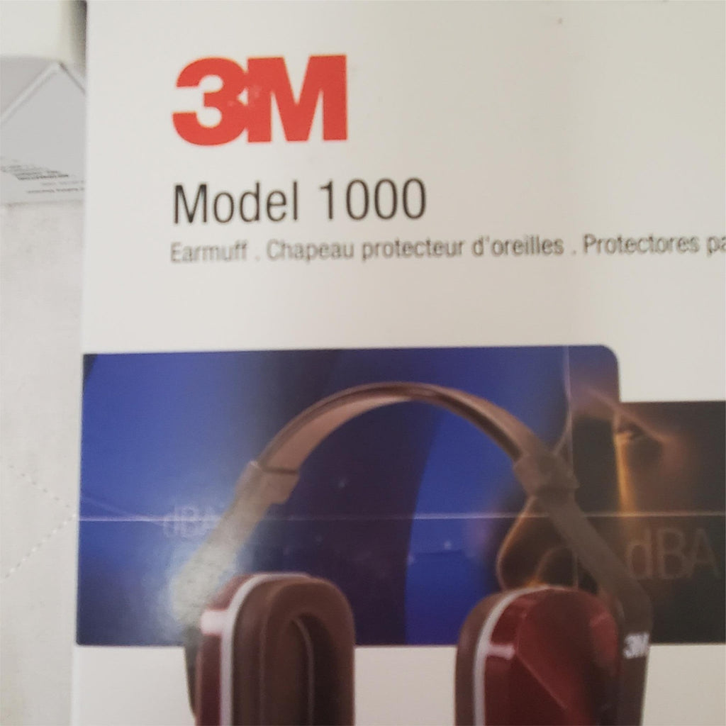 3M Model 1000 Earmuffs. Maroon. # 330-3001. Noise Reduction