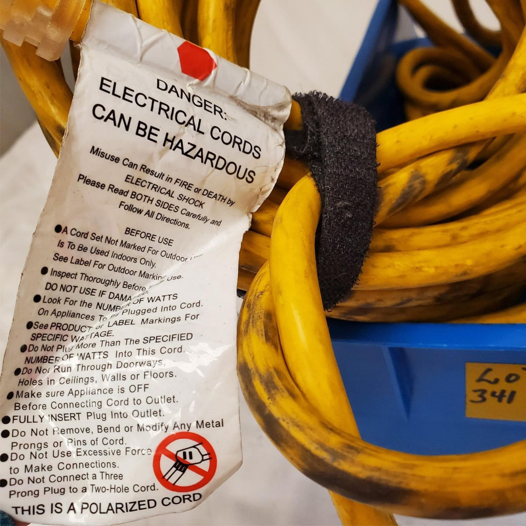 Heavy Duty Yellow Electrical Extension Cord LOT-341