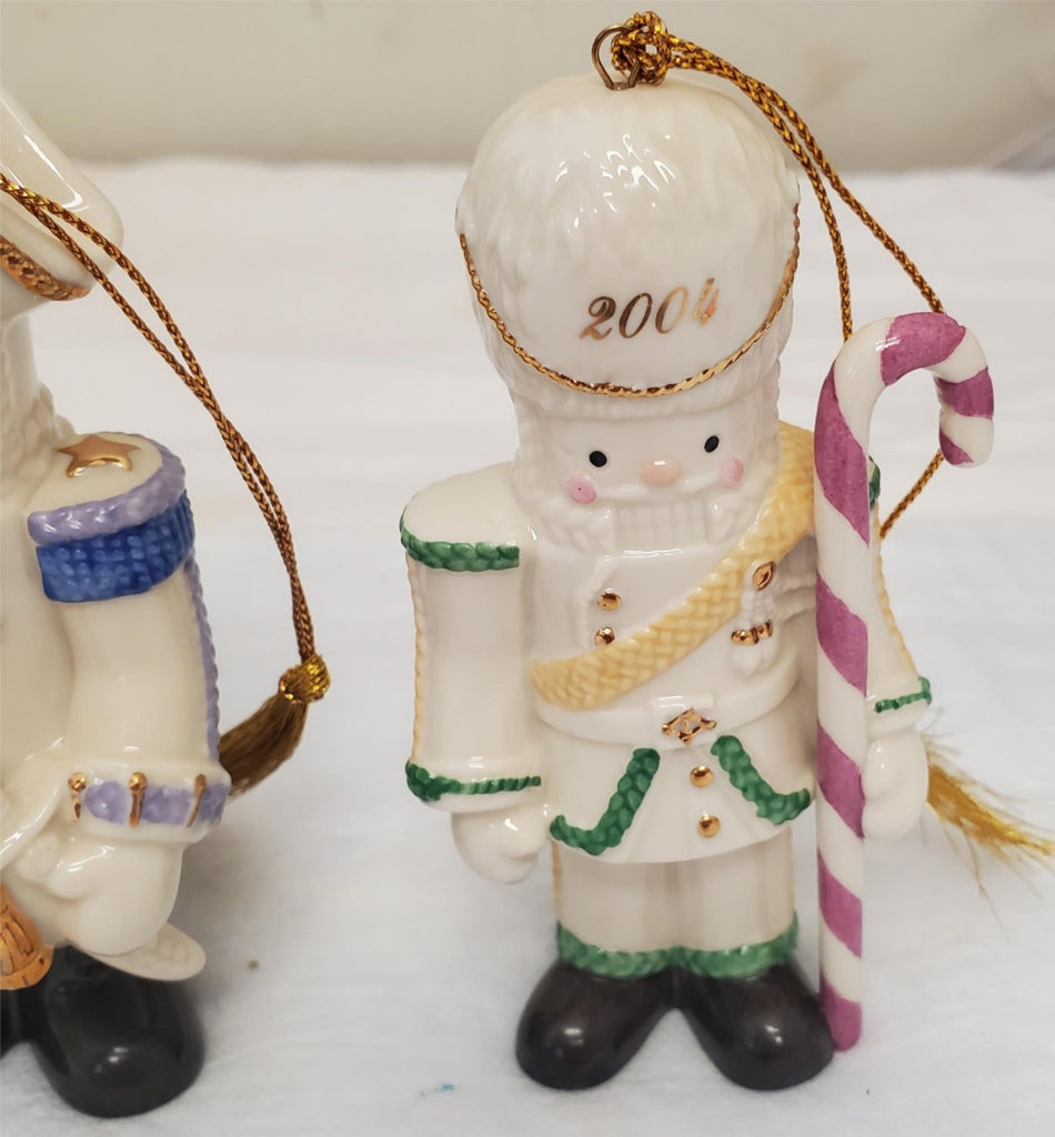 Lot of 5 Lenox Nutcracker Ornaments Set Holiday Figurines 2000–2004 Festive