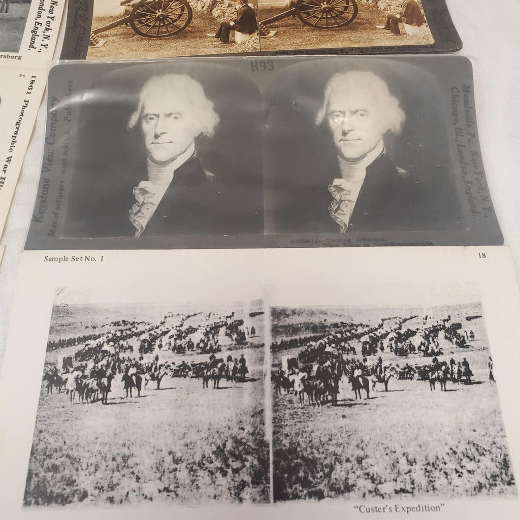 Vintage 1865 Holmes Stereoscope Stereo Classics Photo View Cards 59 Cards