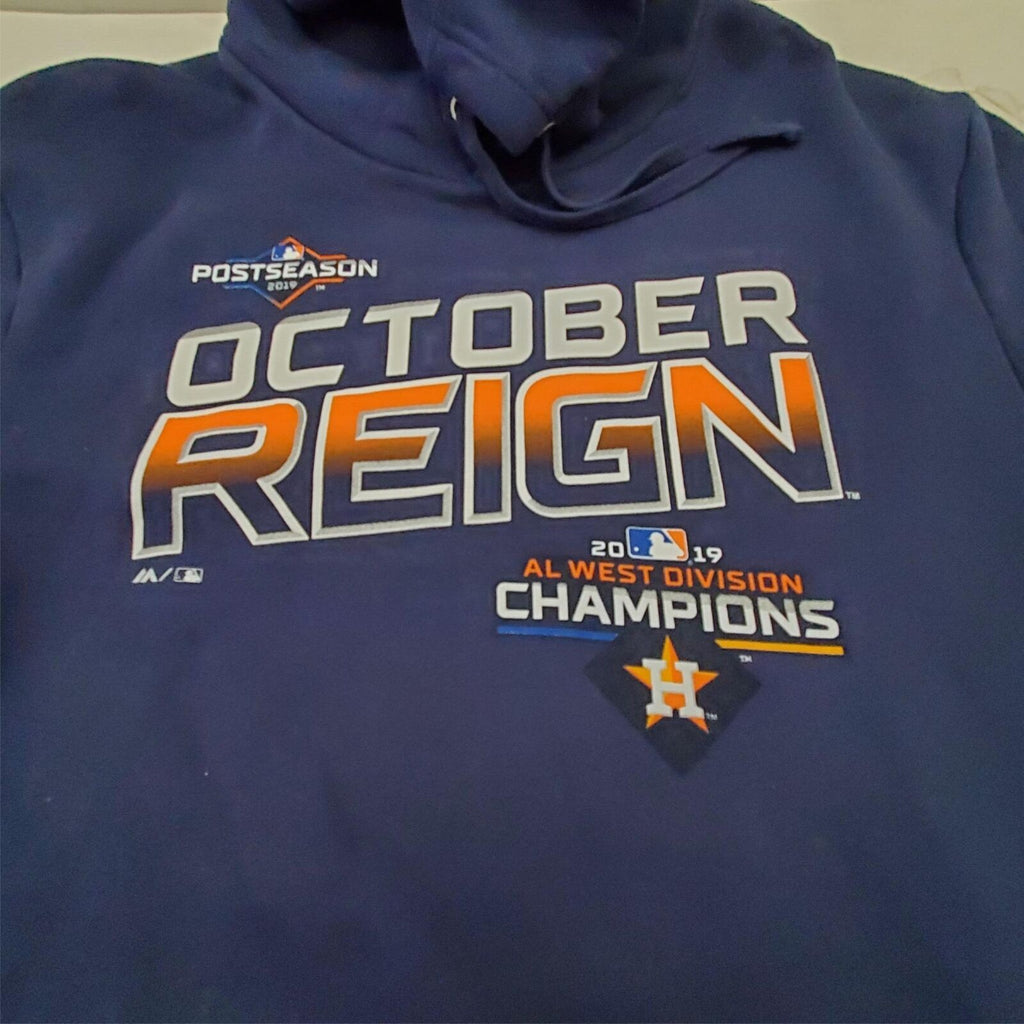 Fanatics Branded Postseason 2019 AL West Division Champions Hoodie Hooded 2XL