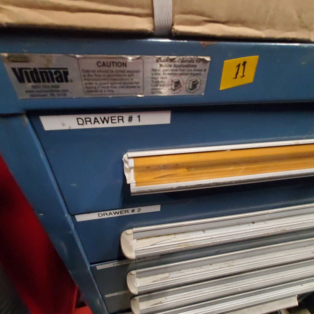 Stanley Vidmar 6 Drawer ROLLING Tool Equipment Storage Cabinet (11)
