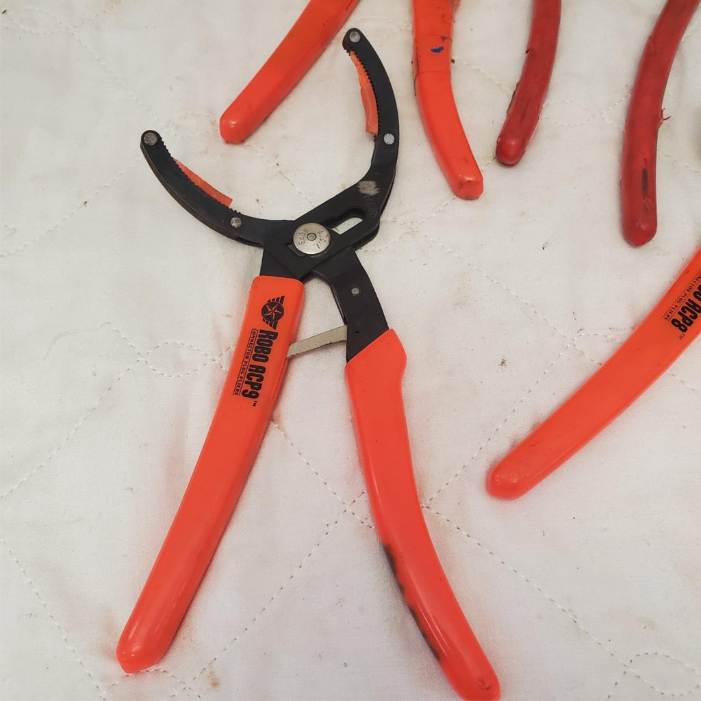 Lot of 4 Robo & Matco Tools Oil Filter Wrench Pliers Set LOT-544