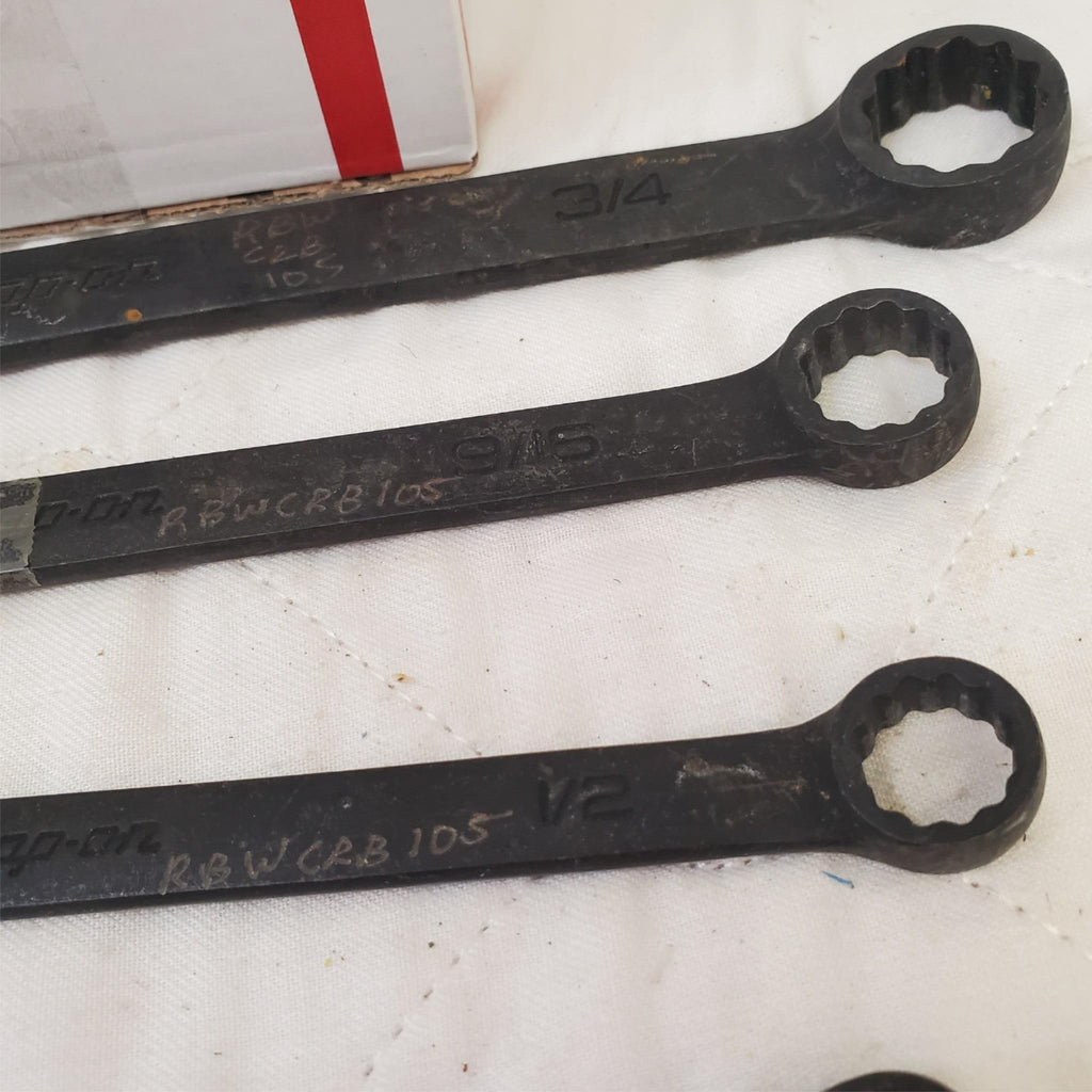 Lot of 5 Snap-On 12-Point Combination Box End Wrenches LOT-800