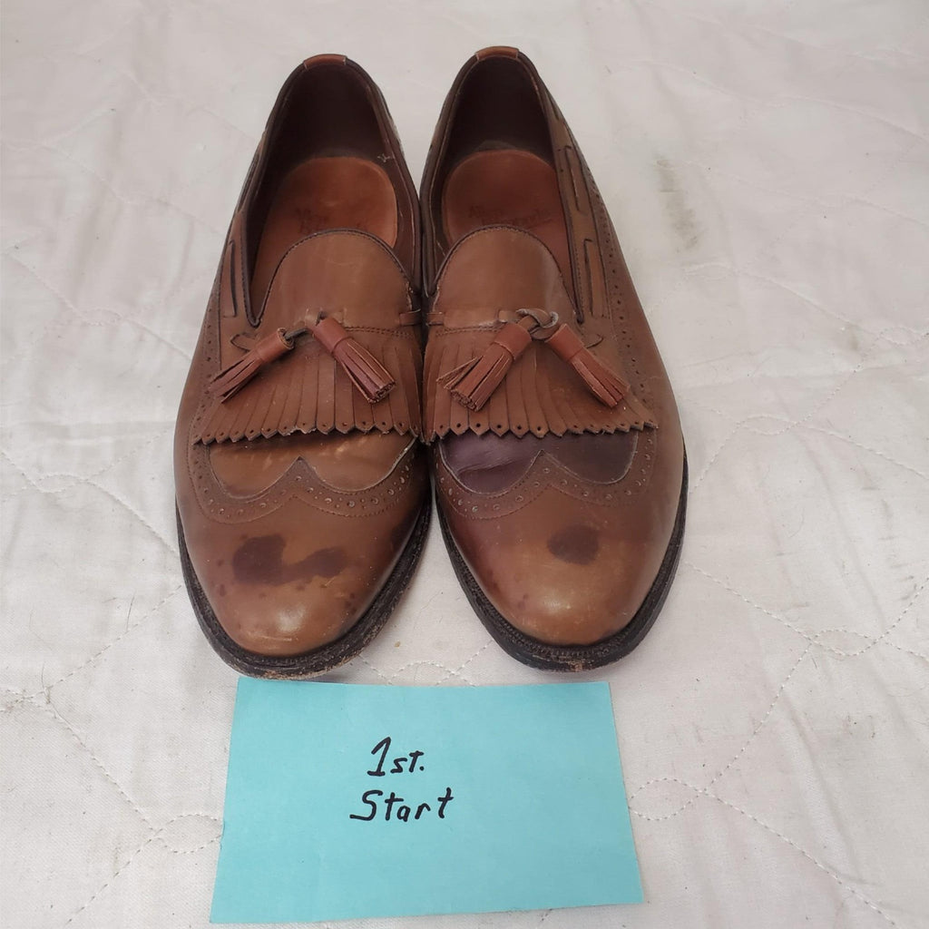 Allen Edmonds Mansfield Loafers Men's Size 10 Brown Leather Kiltie