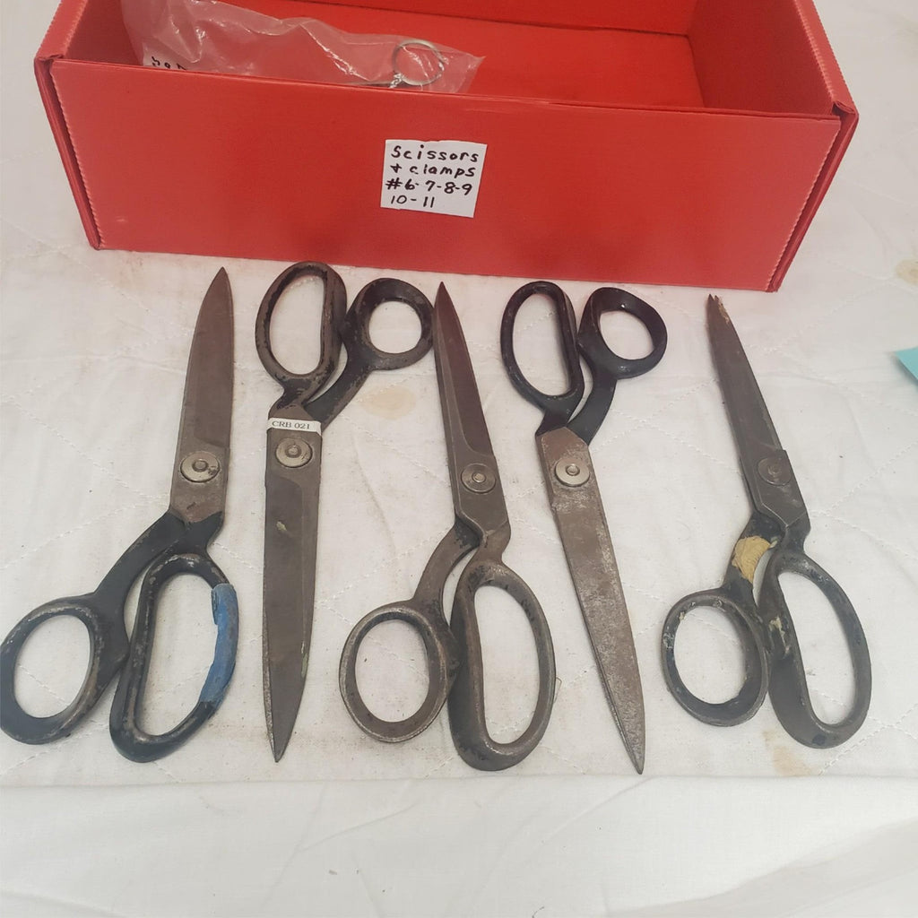 Lot of 5 Upholstery Tailor Cutting Sewing Shears Scissors #8