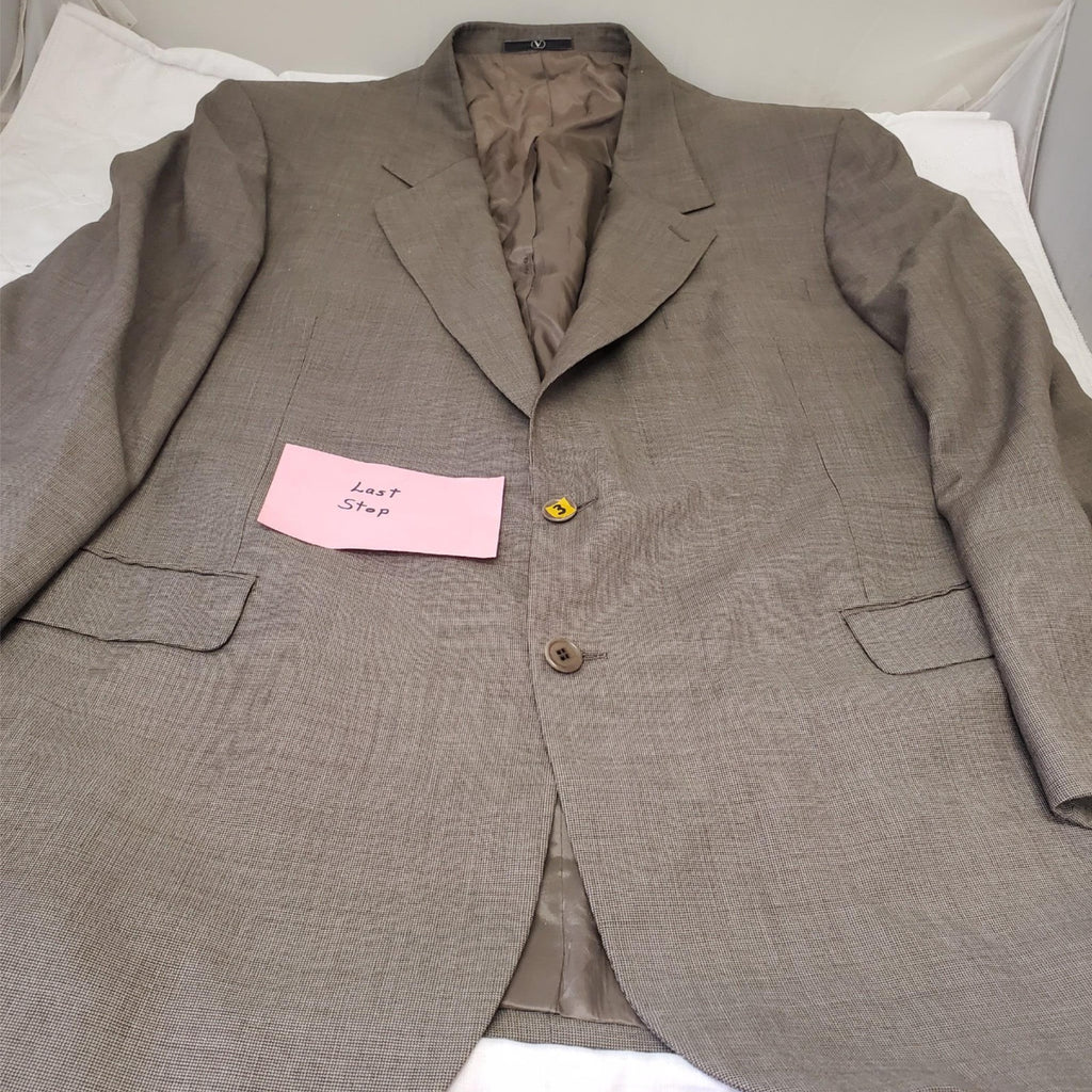VALENTINO 100% Wool Mens Brown Blazer Suit Jacket Sport Coat 46L