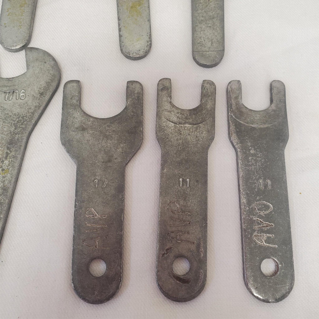Lot of 13 Assorted Open End Wrench Set Aircraft Tools LOT-598