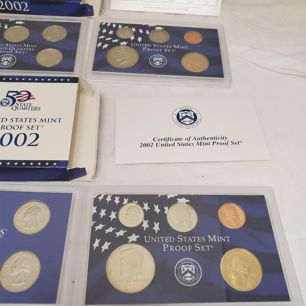 2002-S Proof Set 10 Coin US Mint Set w/ OGP & COA Uncirculated Collector Coins