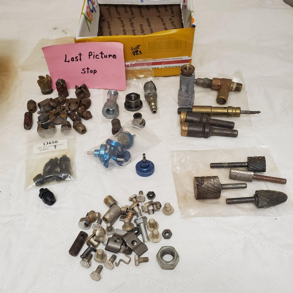 Lot of Misc. Drill Bit Grinder Bits Bolts