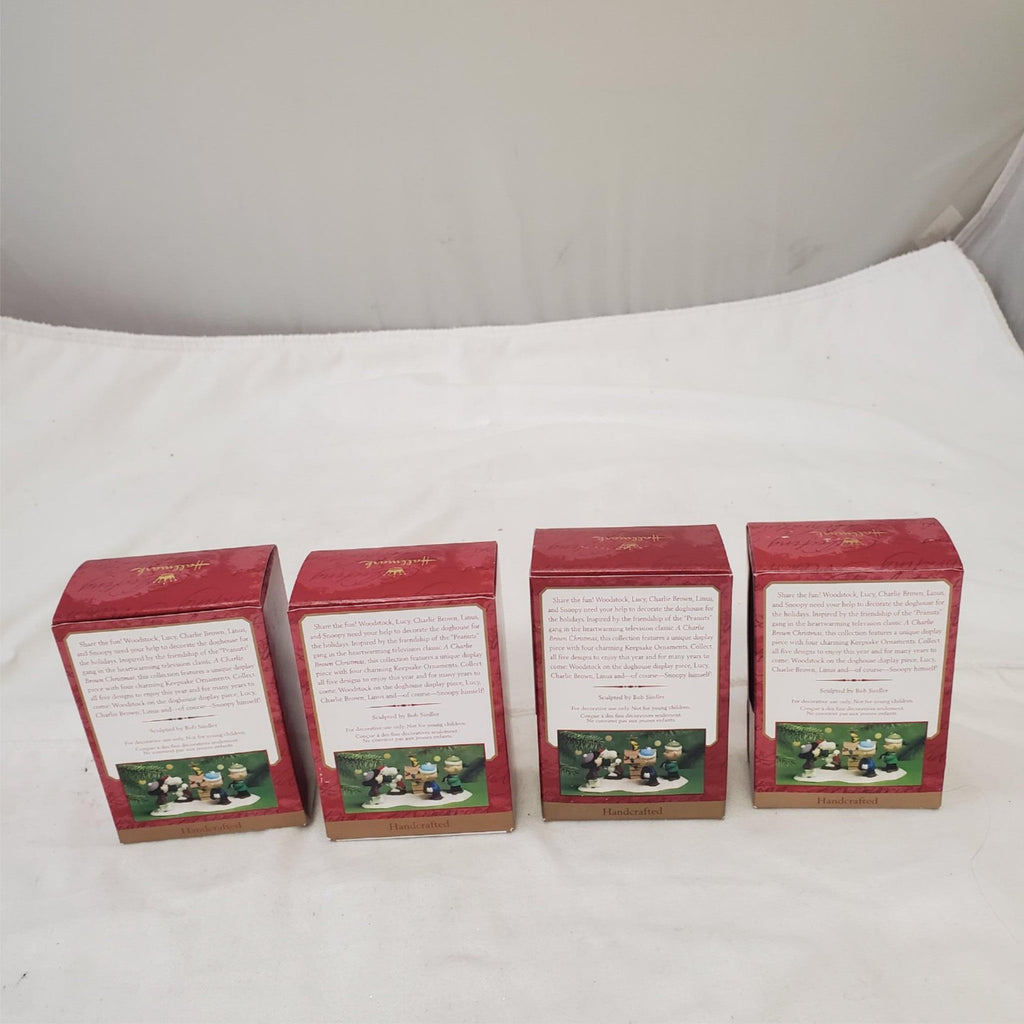 Lot of 4 Hallmark Keepsake A Snoopy Chritmas  Ornaments Set 