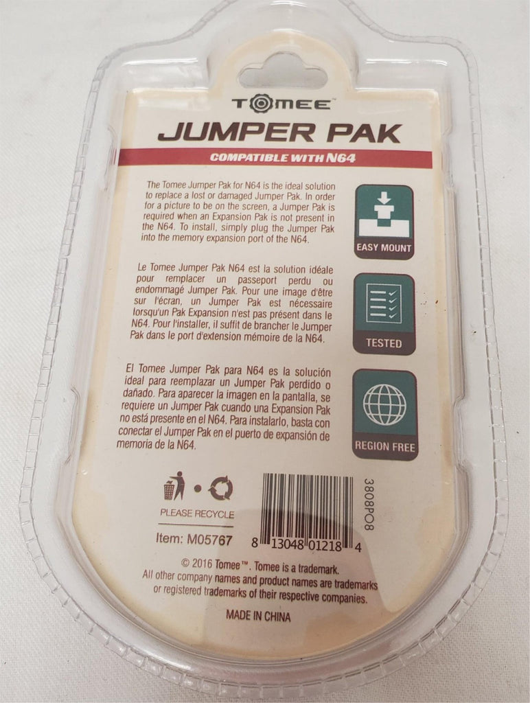 Tomee M05767 Jumper Pak for Nintedo N64