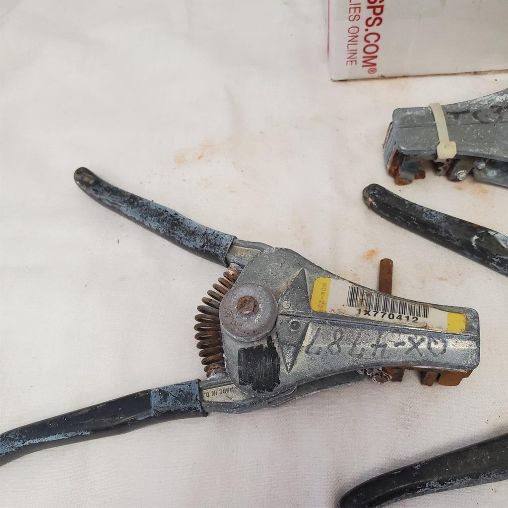 Lot of 3 Electrical Wire Stripper Spring-Loaded Tool LOT-427