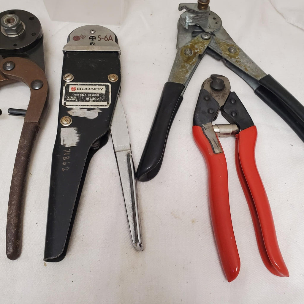 Lot of 5 Marson, Loos & Co. & more Crimping and Wire Stripping Tools Set LOT-829
