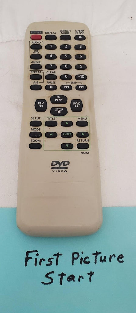 DVD NA654 Video Remote Control