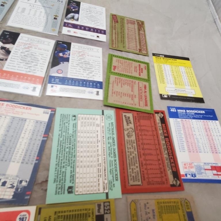 Lot Vintage Orioles Fleer Mike Boddicker Baseball Cards