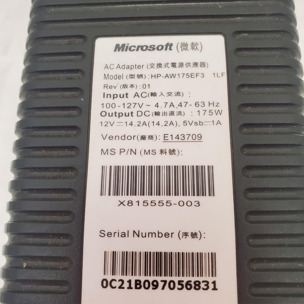 Microsoft XBox 360 HP-AW175EF3 AC Power Supply Adapter