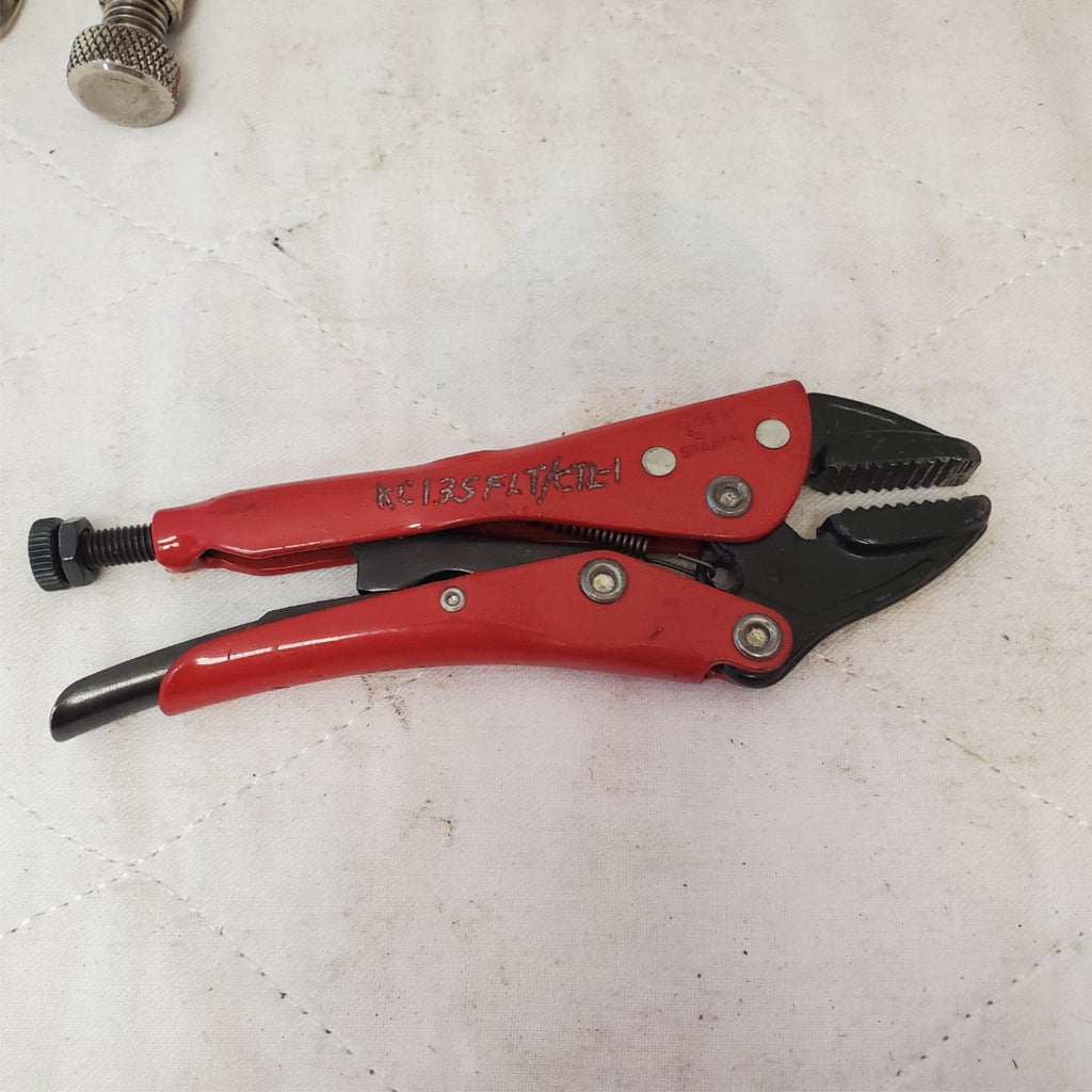 Lot of 3 Blue Point Red & Vise Grip Adjustable Locking Grip Pliers LOT-663