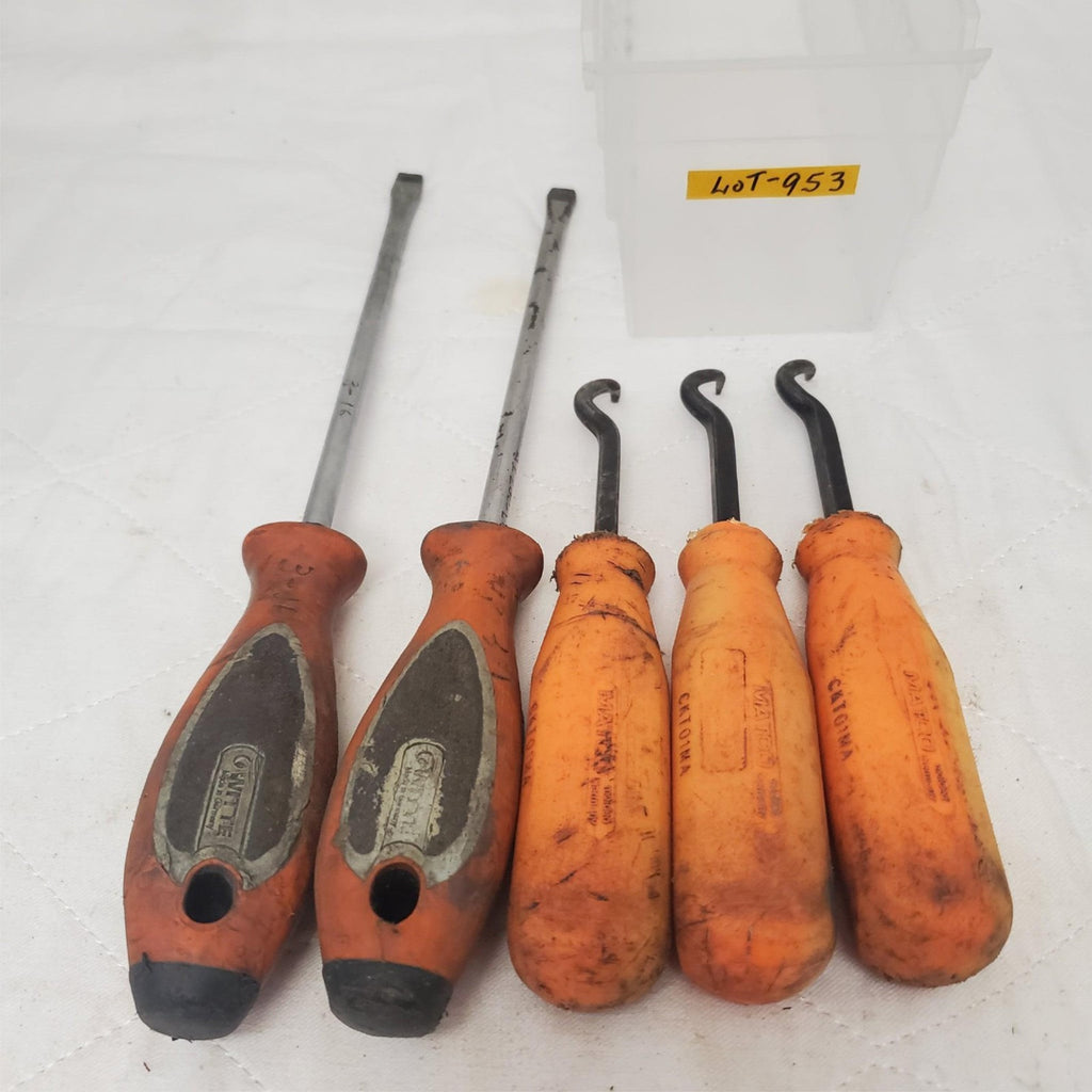 Lot of 5 Matco Pick & Hook Set & Witte Flathead Screwdriver LOT-953