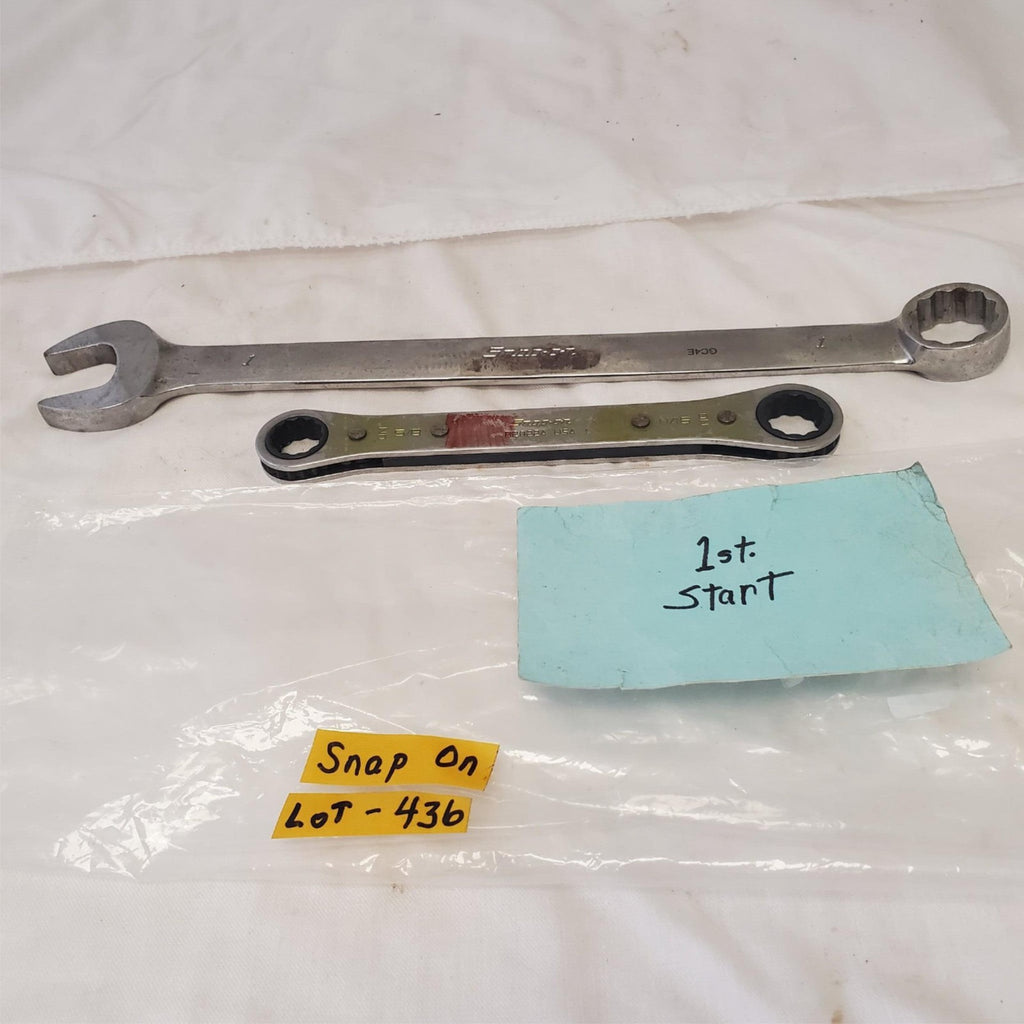 Lot of 2 Snap On Assorted Box Wrench & Combination Wrench LOT 436