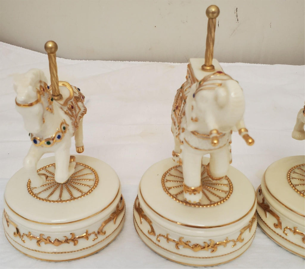 Lot of 4 Vintage Carousel Aan Francisco Music Box Company Maureen Drdak
