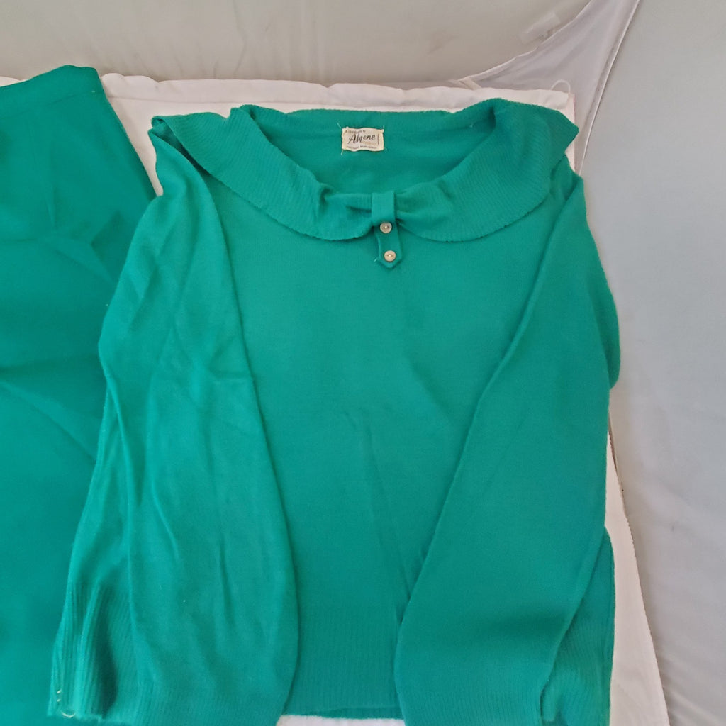 Vintage Algene Women Fashion Jacket and Skirt Set