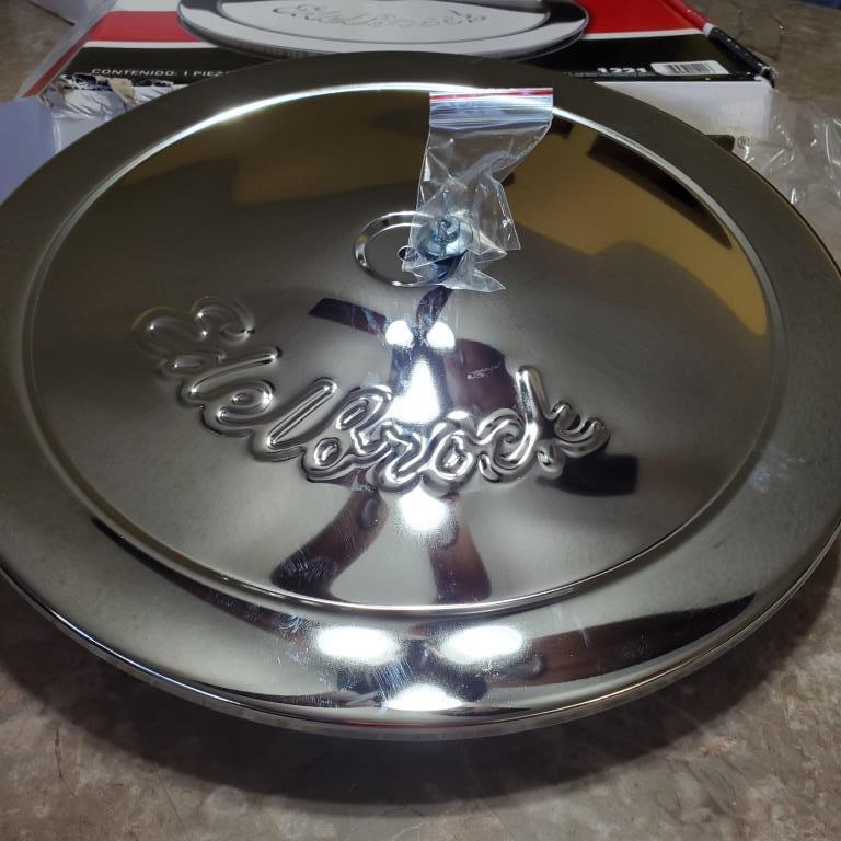 Edelbrock 1221 Pro-Flo 14" Round Air Cleaner / Filter w Air Cleaner Riser