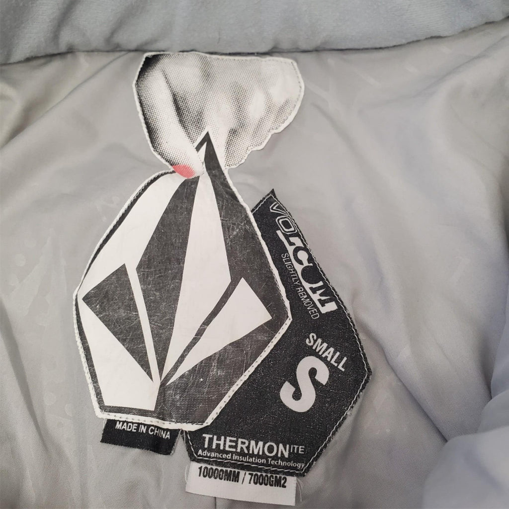 Men's Volcom Slightly Removed Size S White Fluorite Insulated Pant