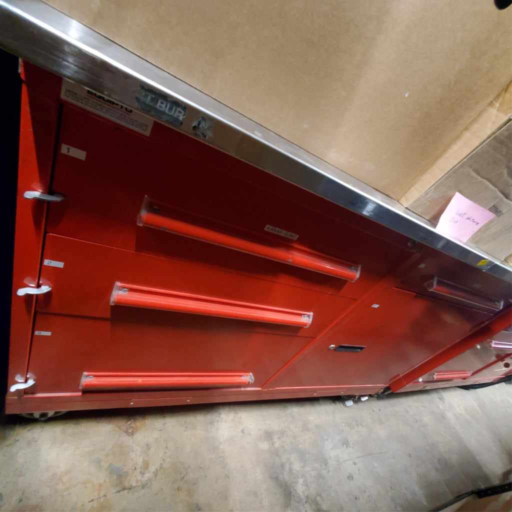 Equipto 5 Drawer Custom-Designed Red Modular Cabinet (13)