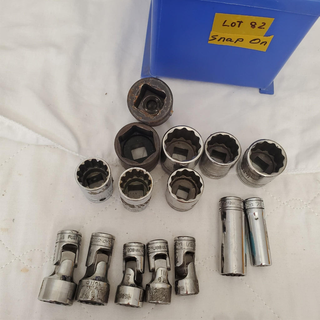 Lot of 25 Assorted Mixed Snap-On Socket Tool Set LOT-82
