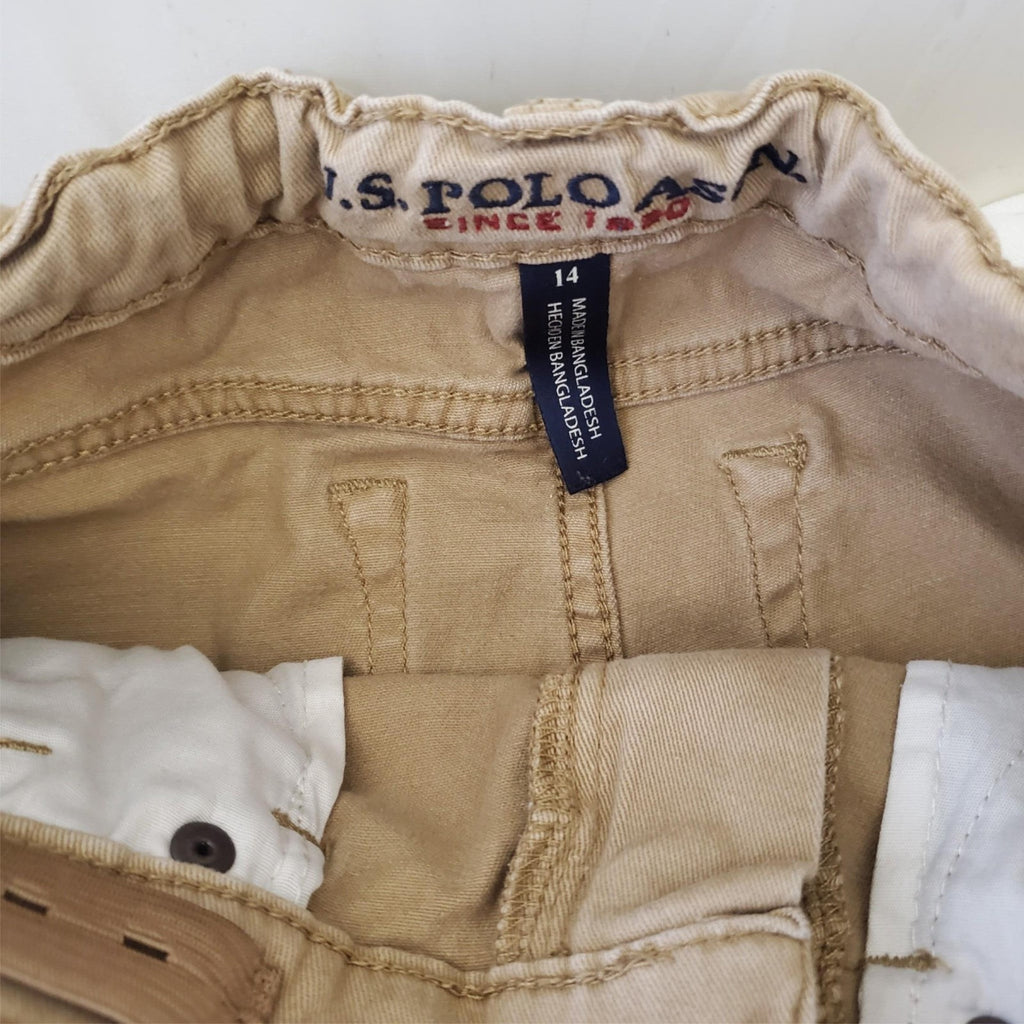 Lot of 4 U.S. Polo Assn. Honey Khaki Straight fit Denim Size 14