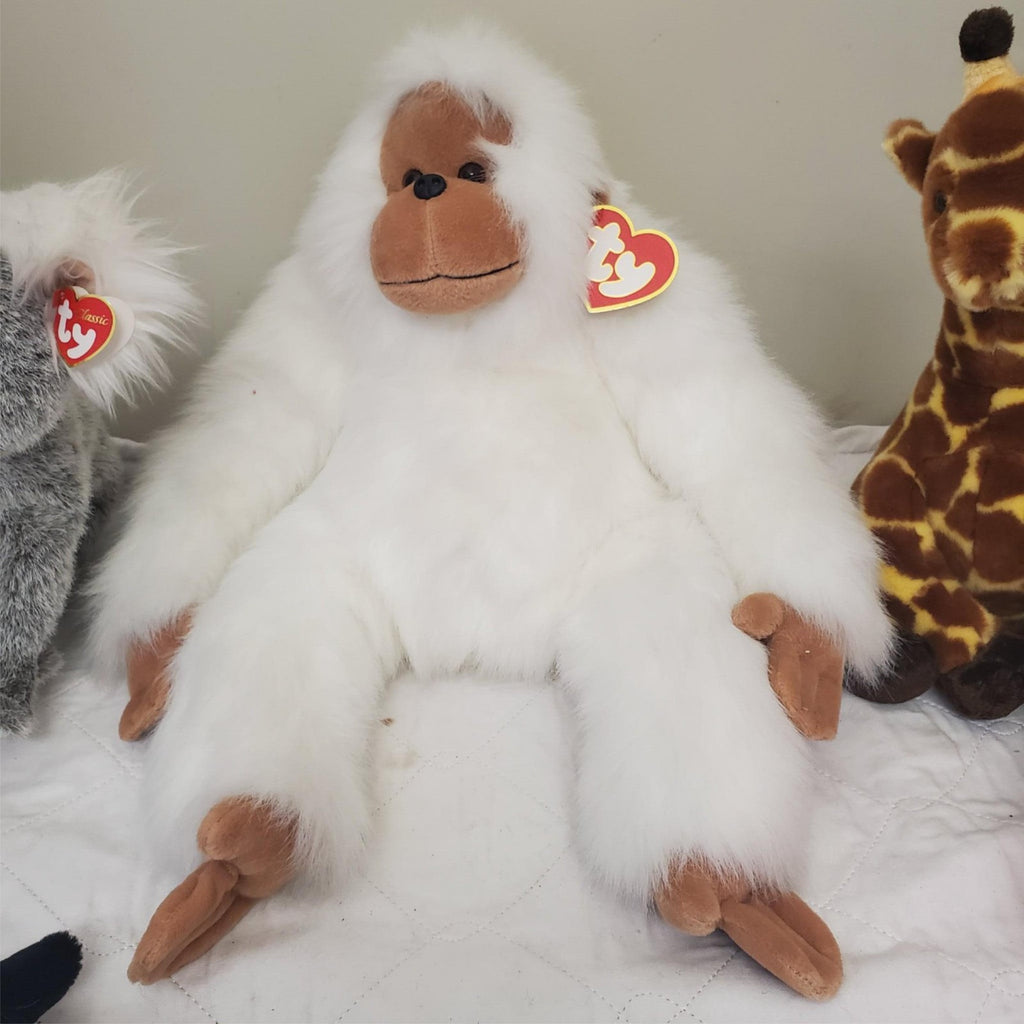 Lot of 6 Ty Plush Animals Plush Stuffed Toy White Gorilla Koala Orca Giraffe